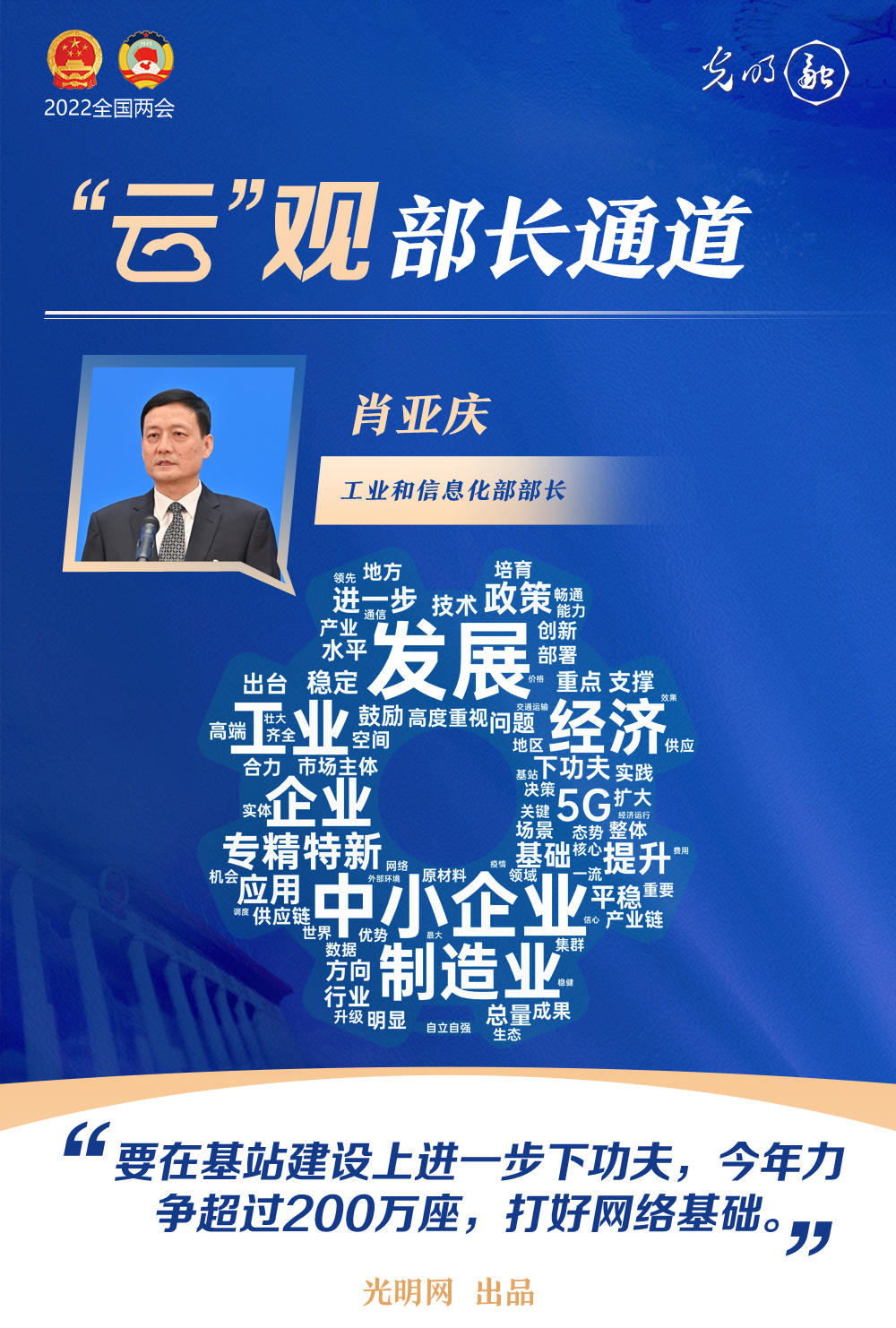 【“云”觀部長通道】一組詞云海報，帶你聆聽三位部長今年工作規劃