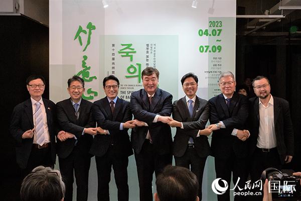 第十四屆光州雙年展中國館開幕式7日在韓國光州隱巖美術館舉行。人民網記者 馬菲攝