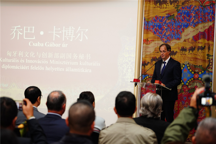 匈牙利文化與創(chuàng)新部副國務(wù)秘書喬巴·卡博爾。布達佩斯中國文化中心供圖