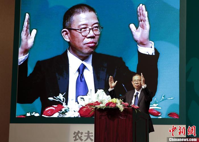 資料圖：農夫山泉創始人鐘睒睒。 <a target='_blank' href='/'><p  align=