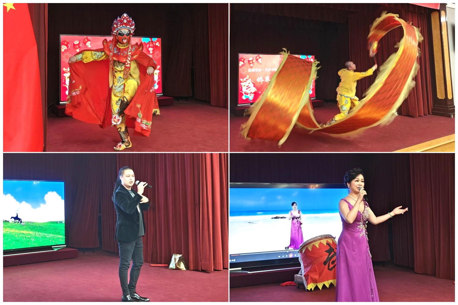 當地僑界知名演員獻上精彩演出。主辦方供圖