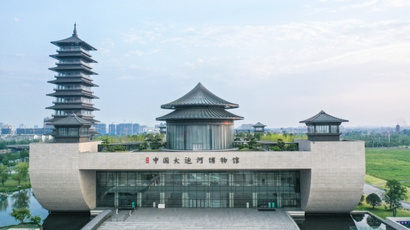  運河畔的揚州中國大運河博物館。 齊立廣攝