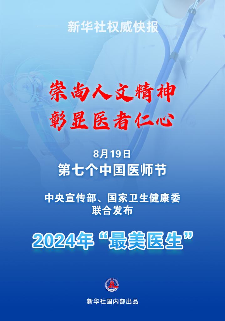 新華鮮報|致敬“白衣戰士”！2024年“最美醫生”發布