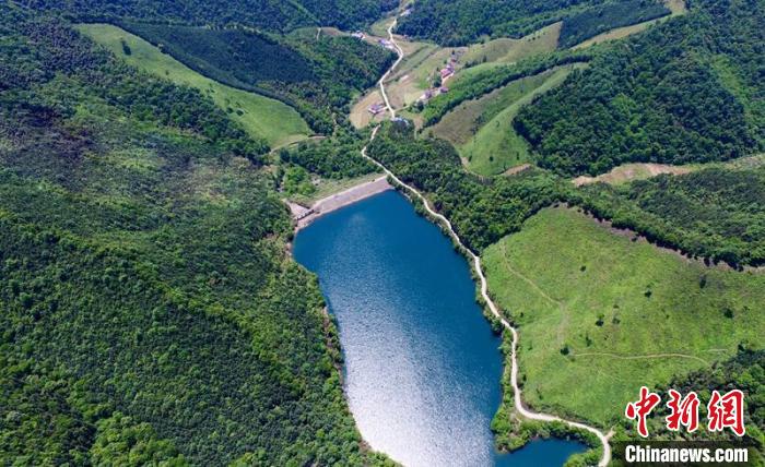 空中俯瞰北山村。洲湖鎮供圖
