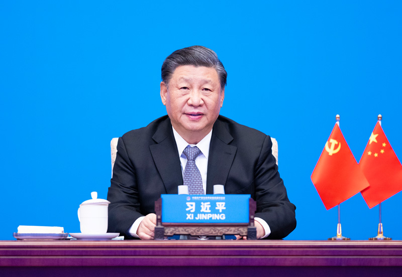 2023年3月15日，習(xí)近平主席在北京出席中國(guó)共產(chǎn)黨與世界政黨高層對(duì)話會(huì)，并發(fā)表題為《攜手同行現(xiàn)代化之路》的主旨講話。