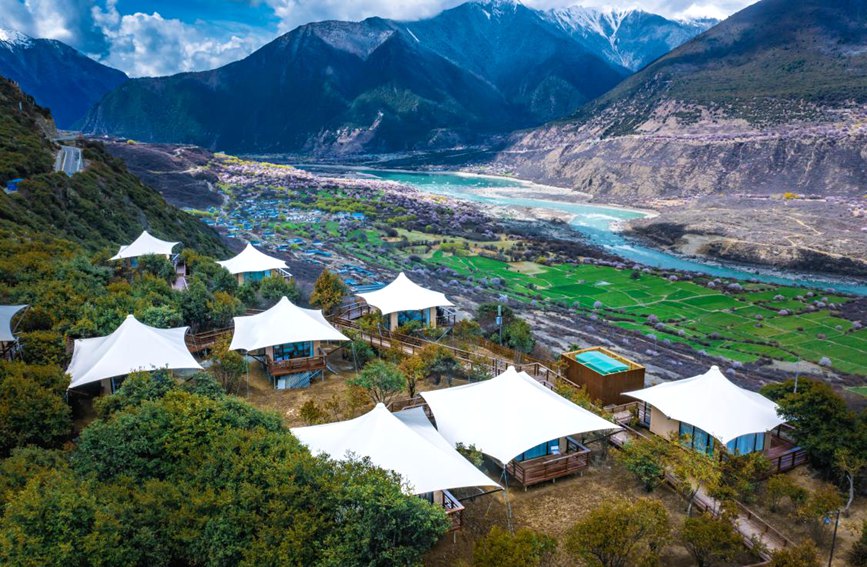 依托桃花資源，打造文旅產業。 張靜攝