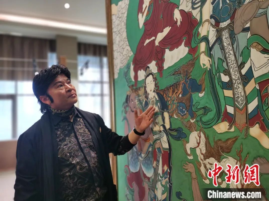 國家一級美術師劉觖。張添福 攝