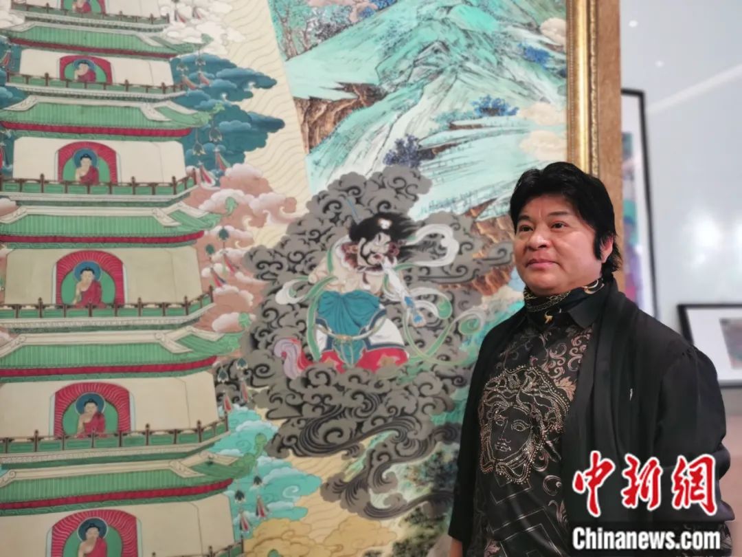 國家一級美術師劉觖。張添福 攝